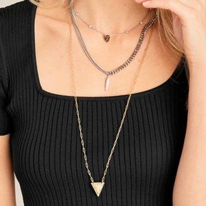 Layered Heirloom Necklace - Mixed Metal